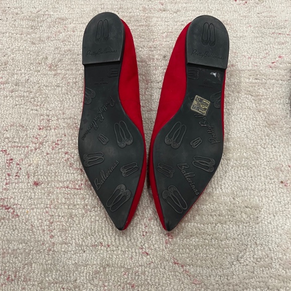 Pretty Ballerinas Red Heart Flats Swarovski hearts 38 - Picture 3 of 3